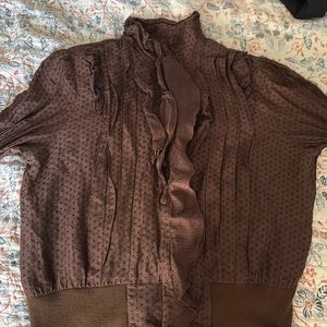 Brown jacket/blouse